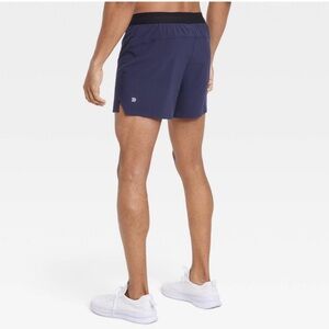 Men’s Lined Run Shorts 5” - All In Motion Night Blue - Large